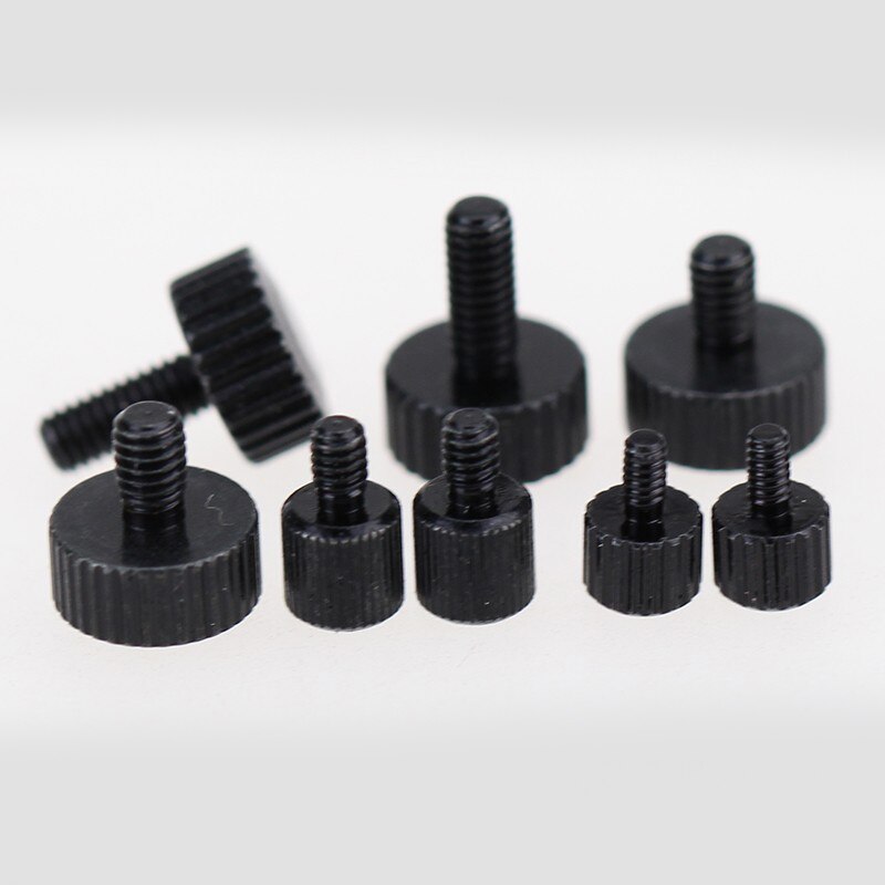 Tornillo de pulgar M1.4 para fijar lentes, material de acero al carbono, 10 piezas, M1.4 * 4-D4*4