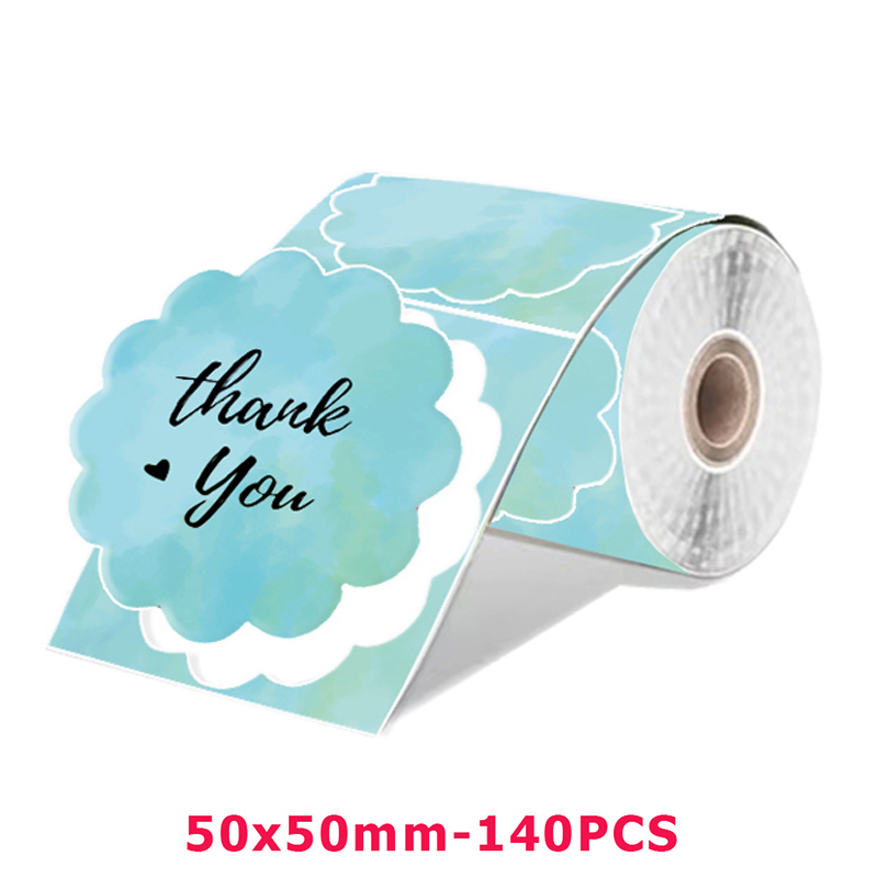 M110 Color Transparent Thermal Adhesive Label Roll,suit for phomemo M110/M200/M120/M220 E210 P50 DETONG P1