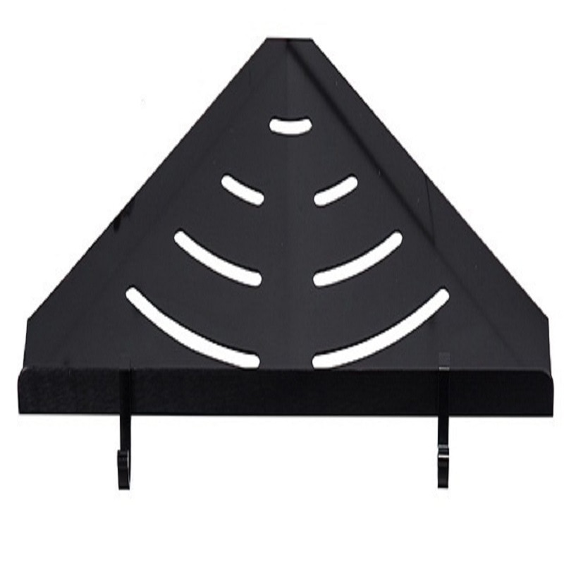 Space Aluminum Black Shower Hanging Shelves Corner Wall Storage Triangle Shelf For Bathroom Shower Tray Wall Shelving