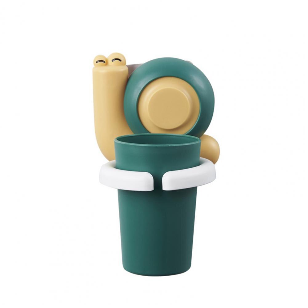 Tazza per spazzolino da denti a parete in plastica facile da pulire tazza per spazzolino da denti per bambini: Yellow Green