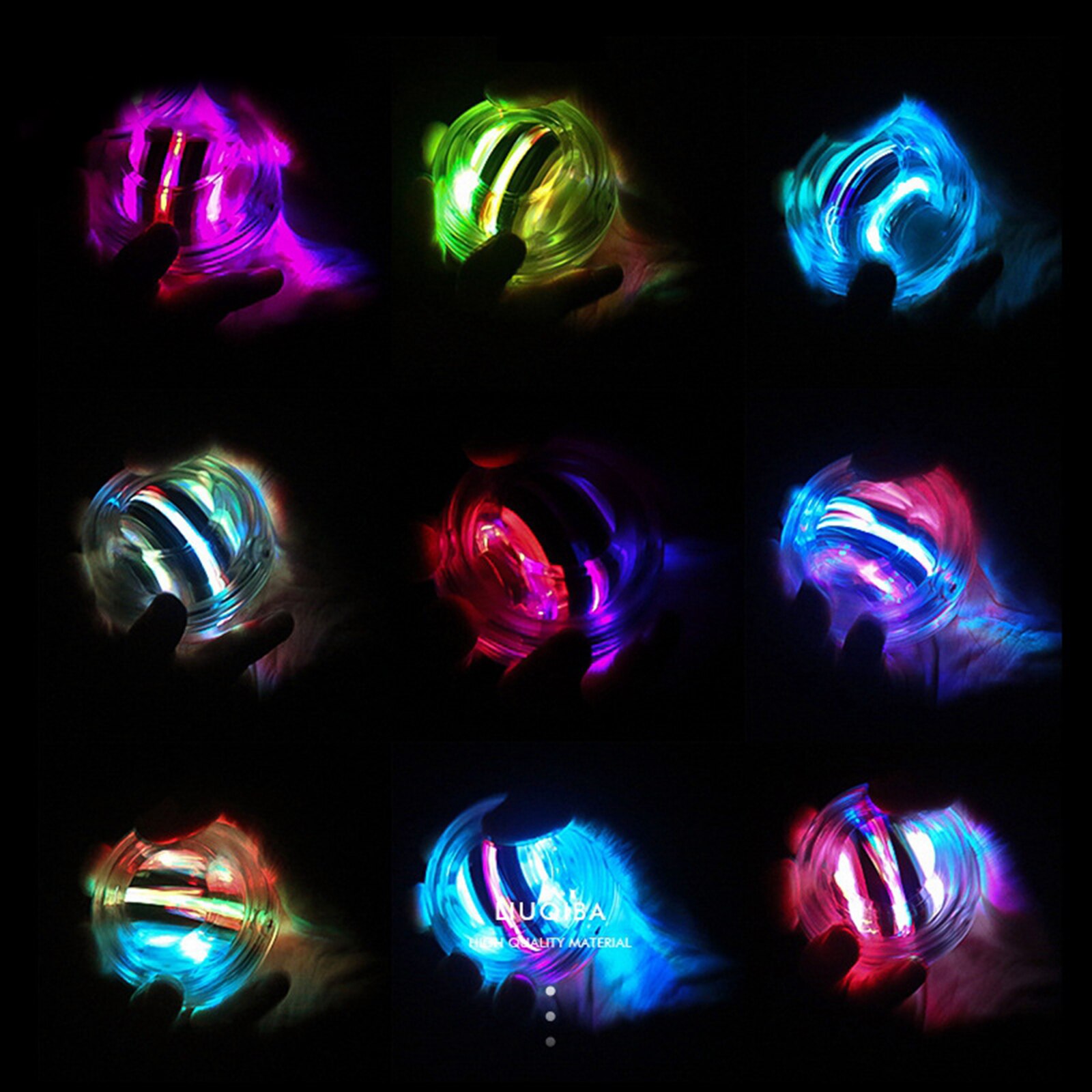 LED Wrist Ball Trainer Gyroscope Ball Gyro Arm Power Exerciser Pro Fitness Gyro Muscle Relax Exercising Ball