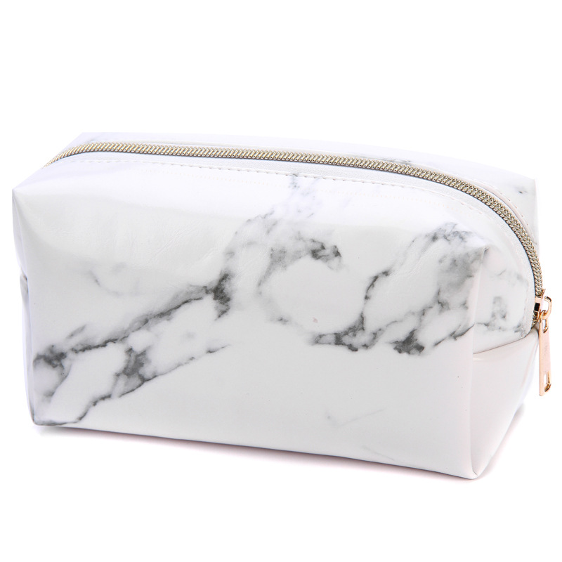 Borsa da donna per cosmetici Organizer Make Up borsa cosmetica con stampa leopardo borsa da trucco in pelle per donna borsa da toilette borse nere: 1