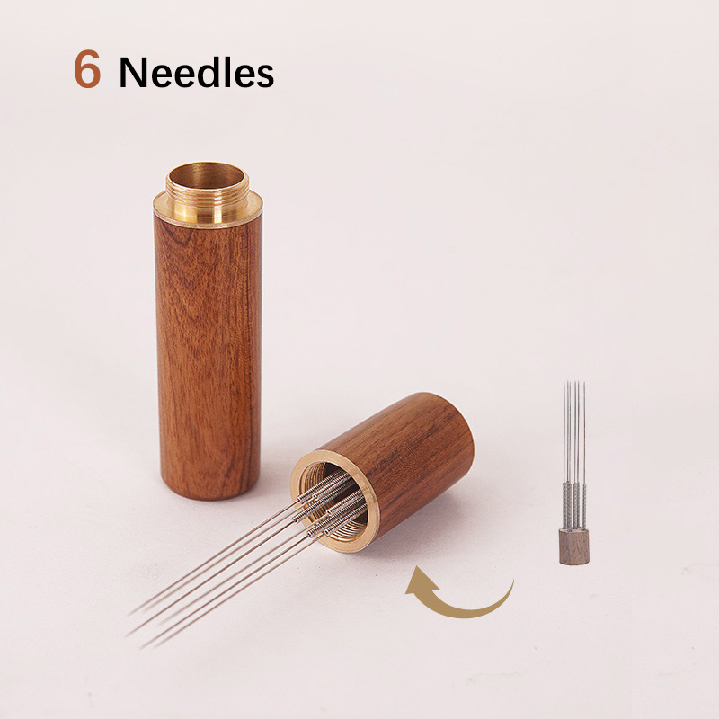 FHEAL Rvs Koffieroerder 0.4mm Espresso Distributeur 5/6/8 Fijne Naalden WDT Toolols Cafe Roeren Barista accessoires: Blauw