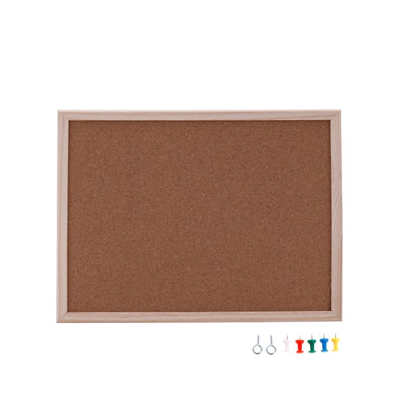 30x40cm Cork Board Drawing Board Pine Wood Frame White Boards Home Office Decorative