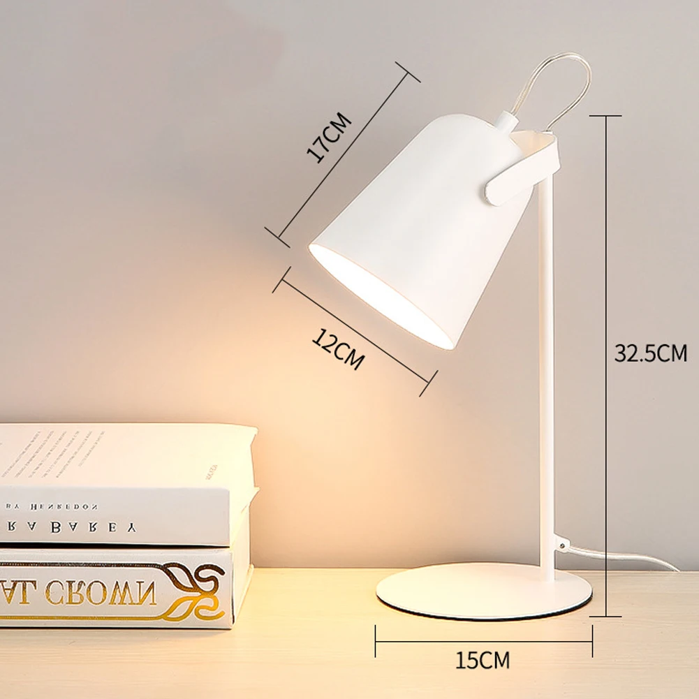 LED Schreibtischlampe Metall nordisch Tischlampe Augenschutz Lesebuch Licht zum Lesen Büro: Gelb / 6-10W / Weiß