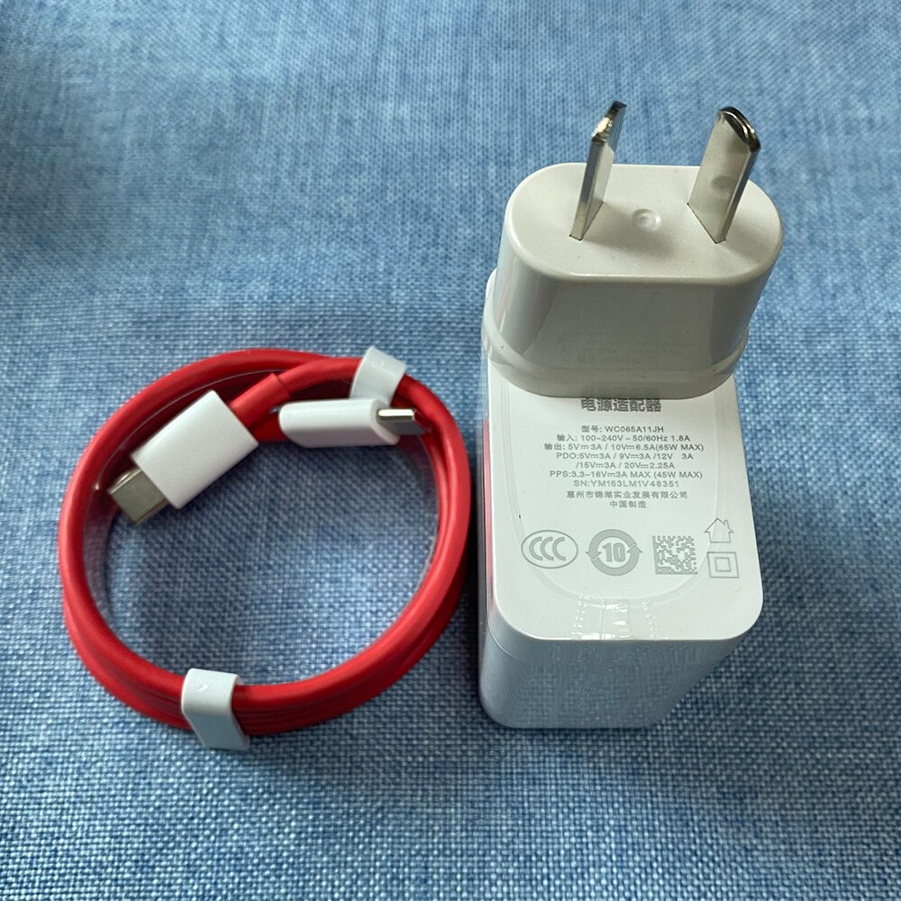 Original oneplus warp charge 65w schnellladegerät mit eu-, au-, us- und uk-stecker, usb-c-auf-usb-c-kabel für oneplus 9 pro , 9r , 8t nord 2 5g und ipad: Au