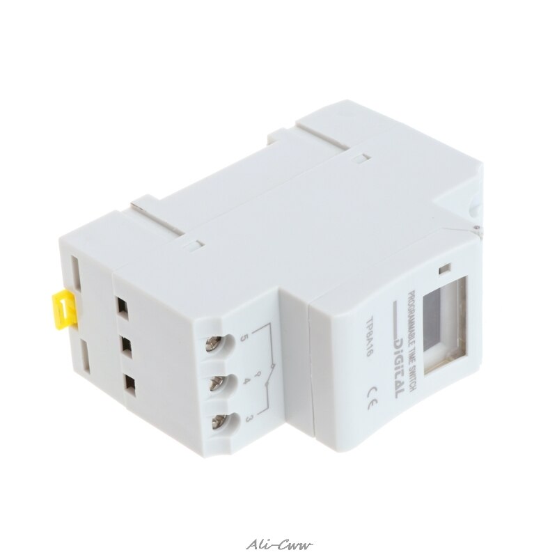 AC 220V 16A Digital LCD 7-Day Programmable Timer Time Relay Switch