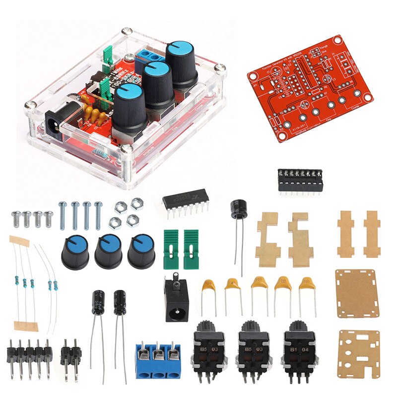 Hoge Precisie Signaal Generator Diy Kit Sine Driehoek Vierkante Wave 1Hz-1Mhz