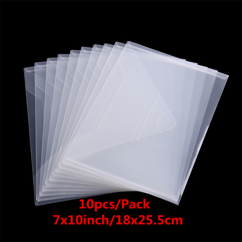 Sturdy Transparent Plastic Storage Bags Set For Dies Stamps Paper Cardstock Collections Organizer Holders Bags Storage Envelopes: 1 Pack / 18x25.5cm
