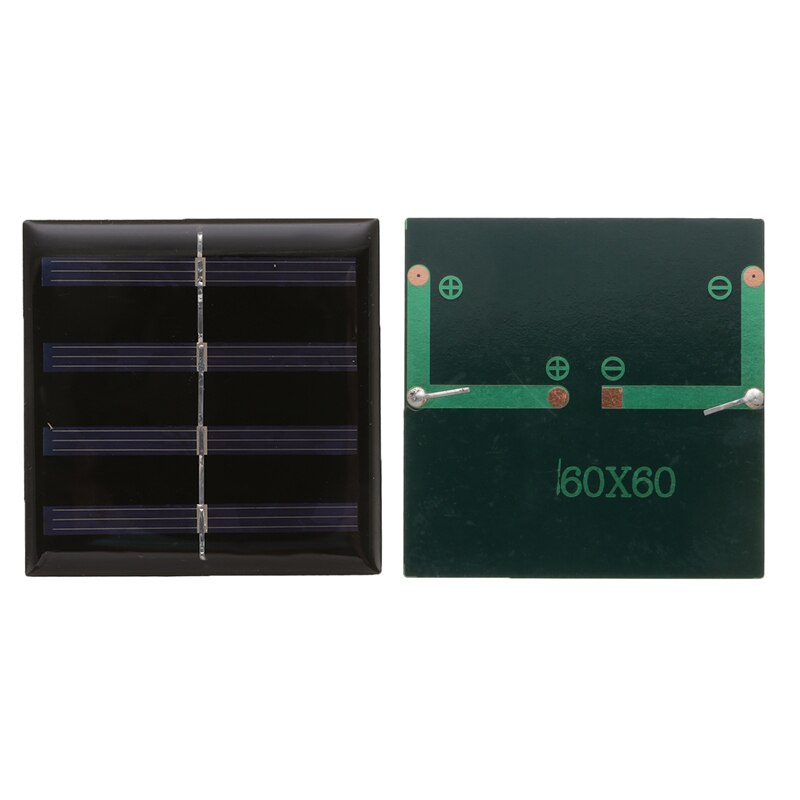 1pc Mini Solar Panel 2V 80mA 0.08A 0.16W 60*60mm For Mini Solar Panel Charging And Electricity Generation