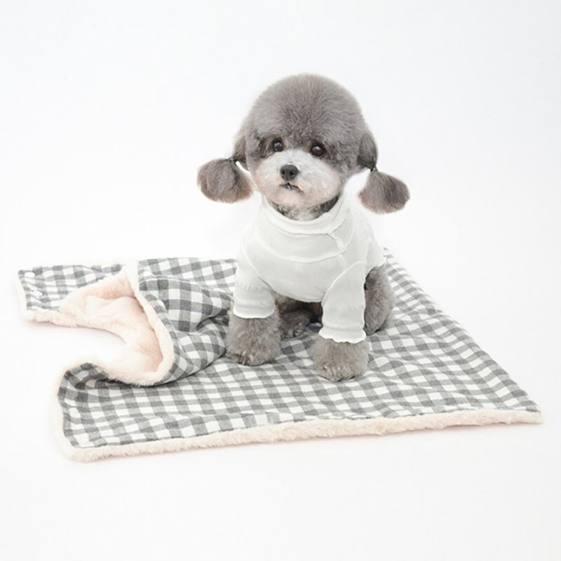 Capa de manta de invierno para mascotas, forro polar cálido para dormir, pijamas, ropa para perros pequeños y medianos, chaqueta, camisón, abrigo