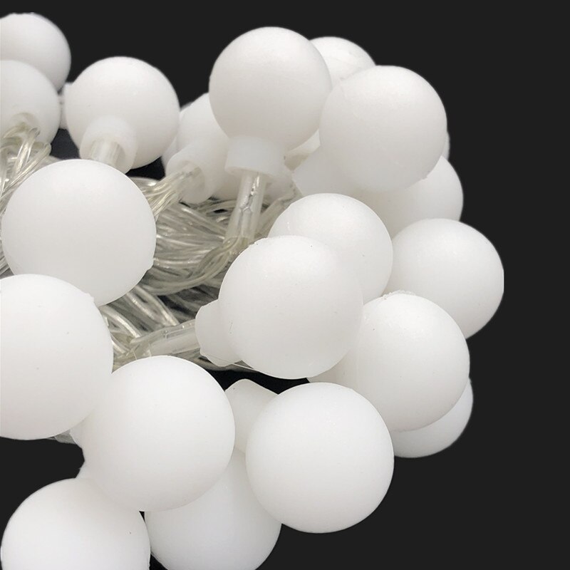 Eclh krans 3m 5m 10m usb 5v led boll slingljus år hem julbelysning inomhus krans bröllop jul dekoration ljus