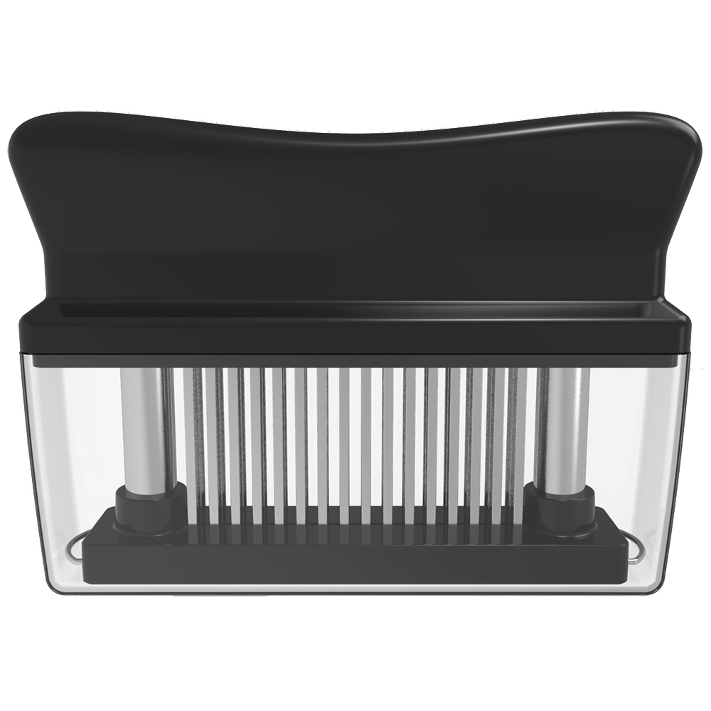 48 Blades Needle Meat Tenderizer Stainless Steel Knife Meat Beaf Steak Mallet Meat Tenderizer Hammer Pounder Cooking Tools: B Black