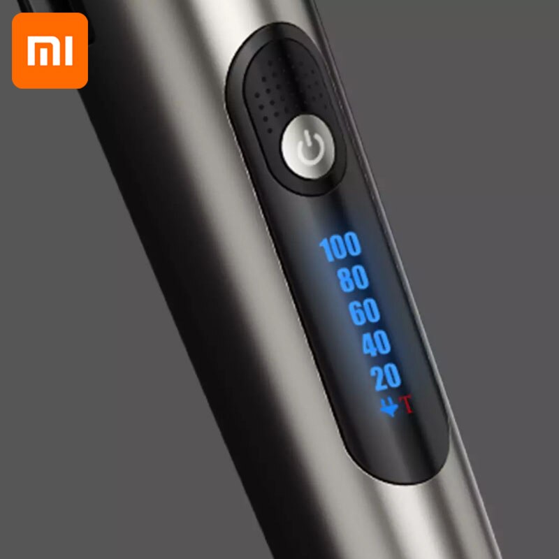 Xiaomi RIWA elektryczna maszynka robić strzyżenia włosów mężczyzn USB akumulator potężna moc frez ze stali głowica z ekranem doprowadziło zmywalny