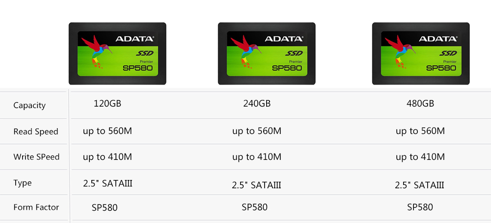 ADATA SP580 SATA SSD 120GB 240GB 480GB 2,5 Zoll SATA 3 Interne fest Zustand Disk HDD fest festplatte HD SSD für Notizbuch Laptop PC