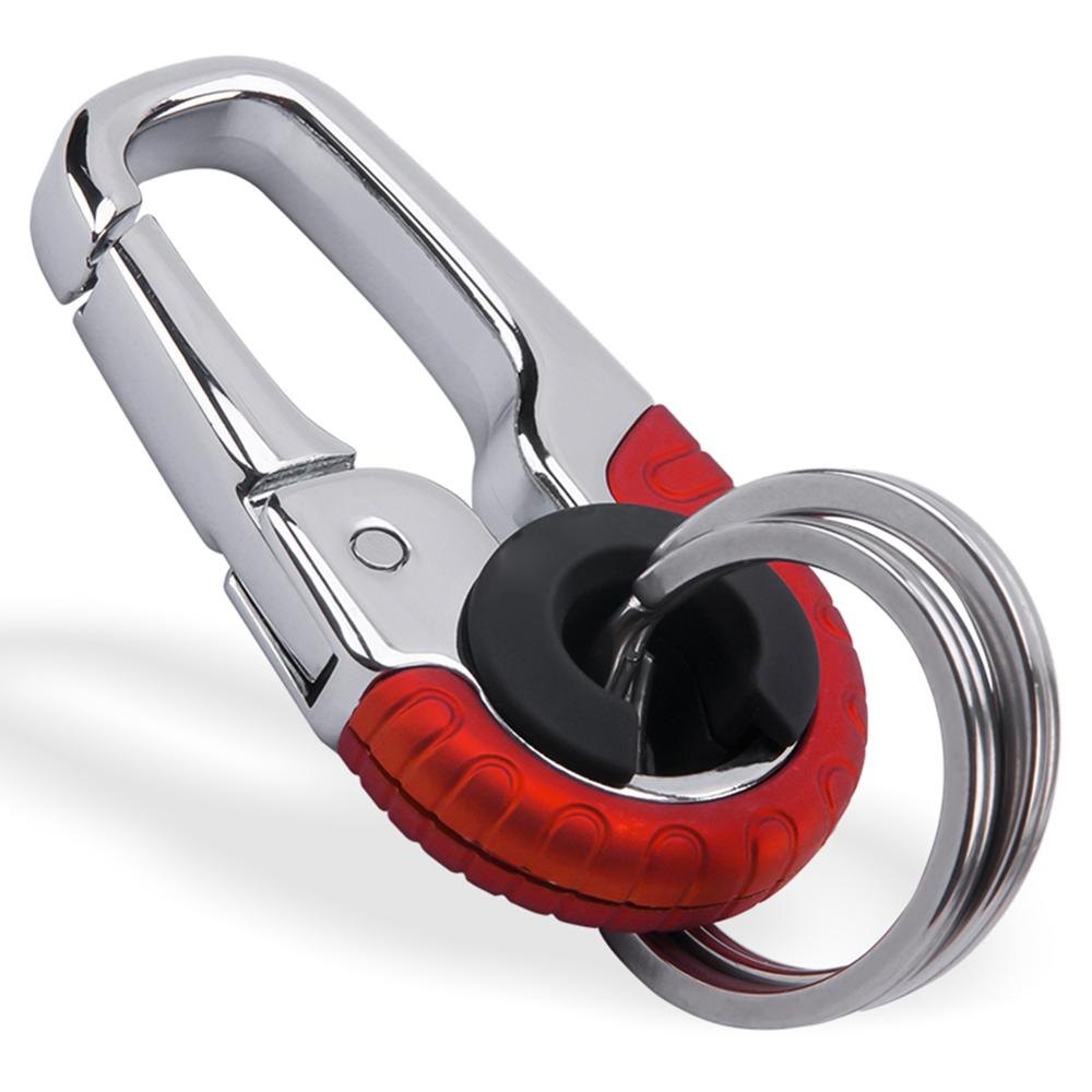 Auto sleutelhanger sleutelhanger sleutelhanger heren sleutelhanger verjaardag metalen sleutelhanger auto-styling auto accessoires: Rood
