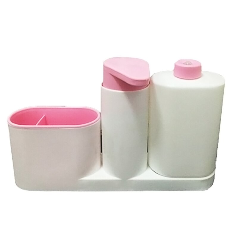 Dispensadores de detergente de cocina soporte dispensador de jabón líquido de espuma fregadero baño automático lavado a mano esponja estante de almacenamiento: 3