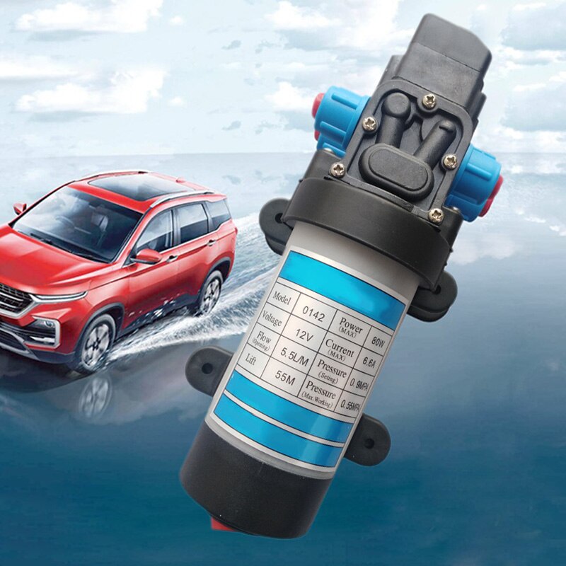 Intelligente Ventilator Wasstraat Pomp Elektrische Membraanpomp 12V80W Wasstraat Pomp