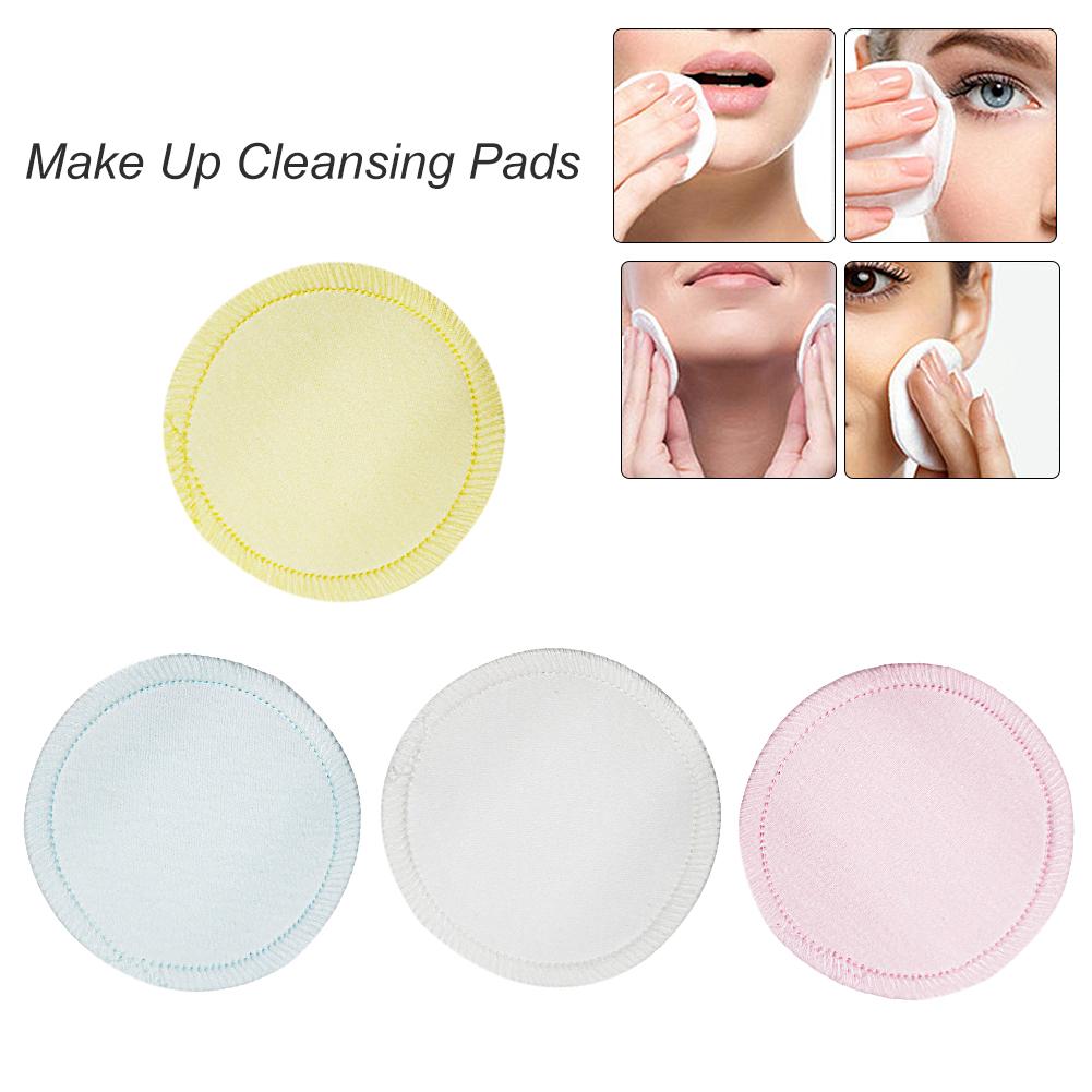 Make-up Remover Herbruikbare Katoenen Pads Make Up Facial Remover Dubbele Laag Veeg Pads Nail Art Cleaning Pads Wasbare