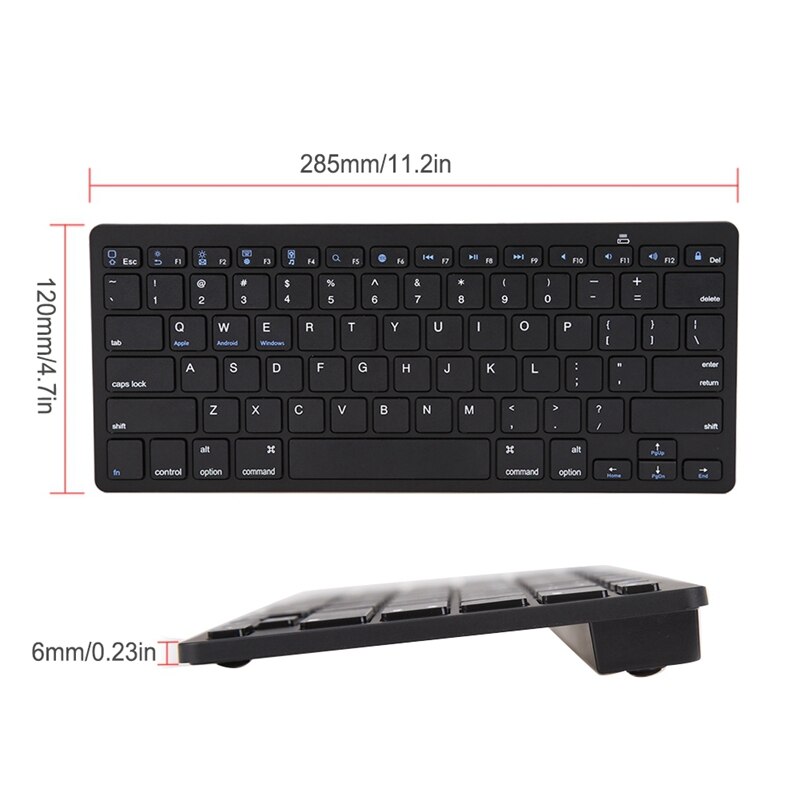 Voor android apple-systeem smartphone tablet-pc universele mini ultradunne draadloze bluetooth-toetsenbord-muisset