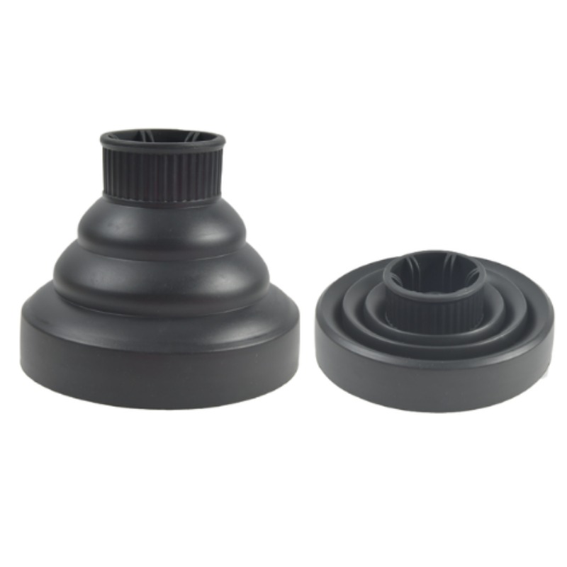 Difusor de secador de pelo de silicona, cubierta plegable resistente a la temperatura, soplador de secado rizado, Accesorios para peinados, 1 ud.: Marfíl