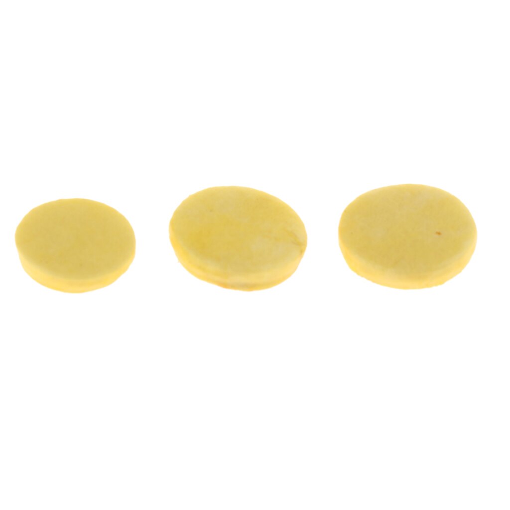 1 Set Yellow Piccolo Pads Mats DIY Woodwind Instrument Parts