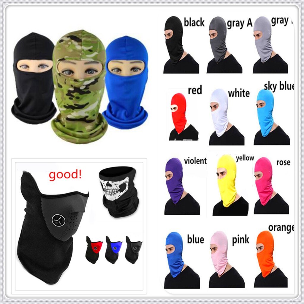 Outdoor fiets Sport Nek hoed Motorfiets Gezichtsmasker Winter Warm Ski Wind Cap voor SUZUKI DL650 VSTROM DR 650 s SE SV650 S GSXR1000