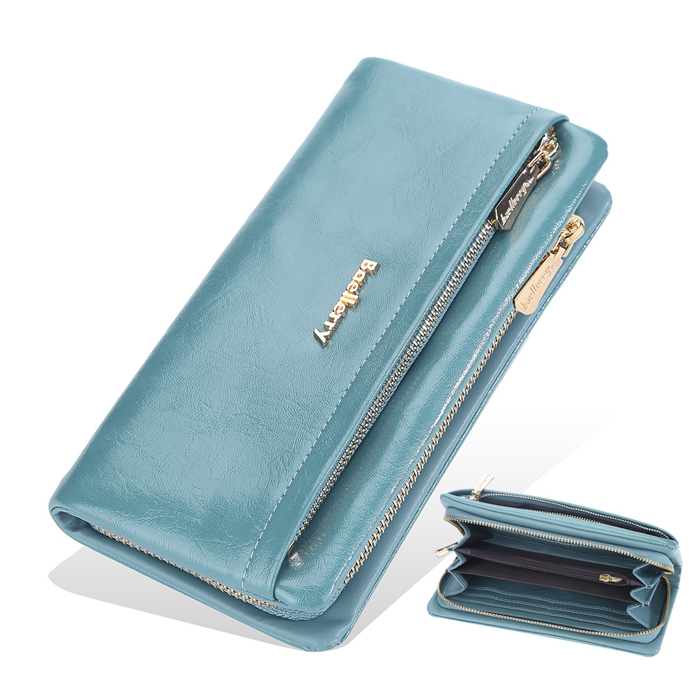 Baellerry New Women Phone Bag Wallets Large Capacity Handbag Zipper Card Holder Female Purse Coin Pocket Brand Wallet For Girls: Black