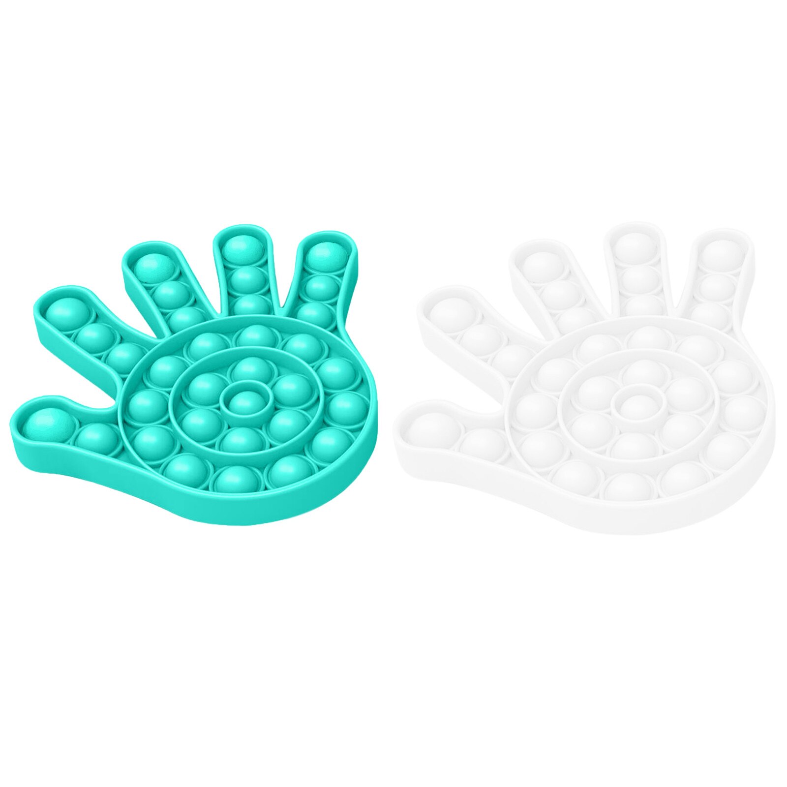 2PCS Push Pop Bubble Sensory Fidget Toy Funny Squishy Antistress Toys Autism Stress Relief Silent Classroom антистресс: M
