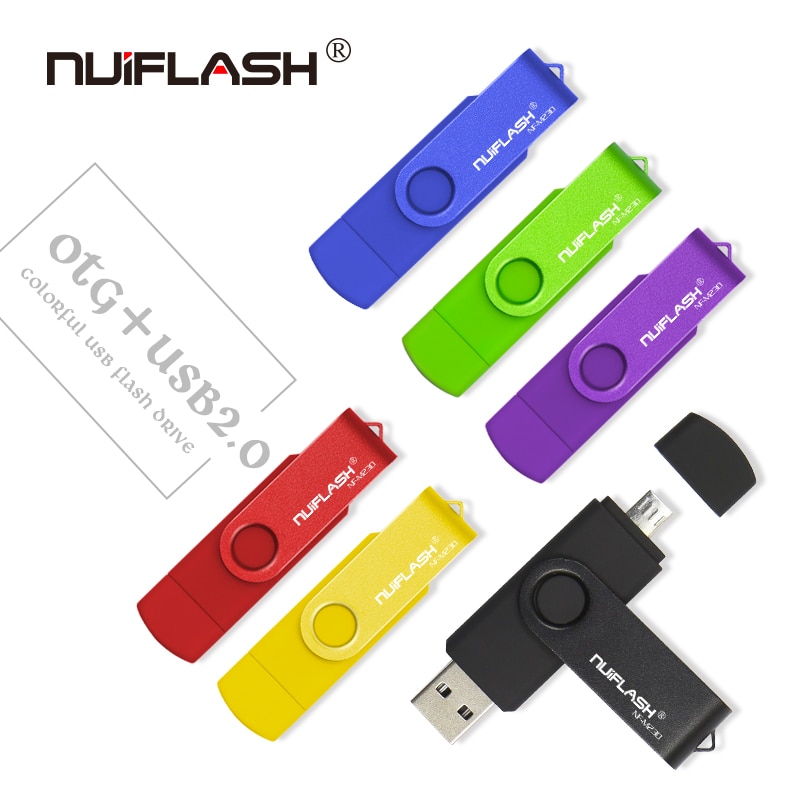 OTG USB Flash Drive cle usb 2,0 32G pen drive doble aplicación Micro USB 16G 32G 128G de dispositivos de almacenamiento de disco en clave