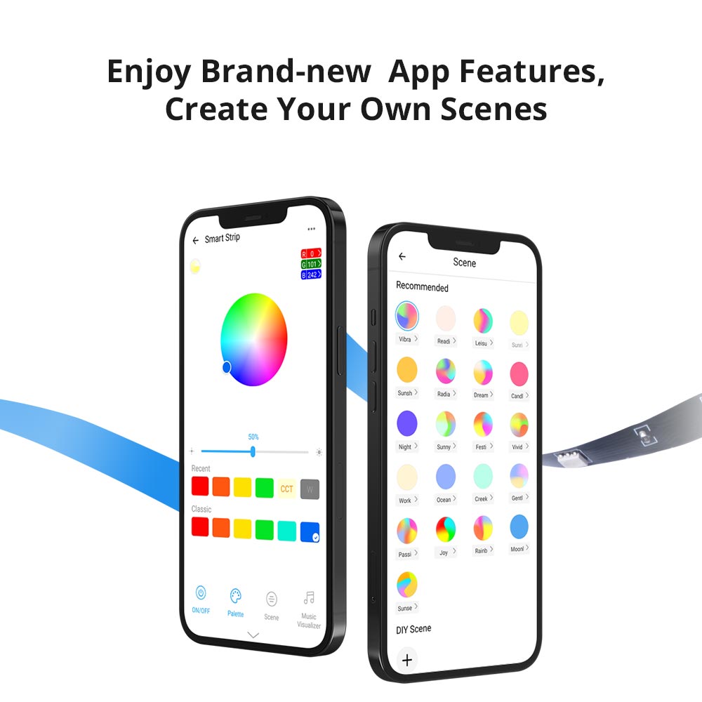 Sonoff  l2 lite smart led-lichtleiste 5m eu us bluetooth-steuerung über die ewelink app, alexa und google home für weihnachtsdekorationen