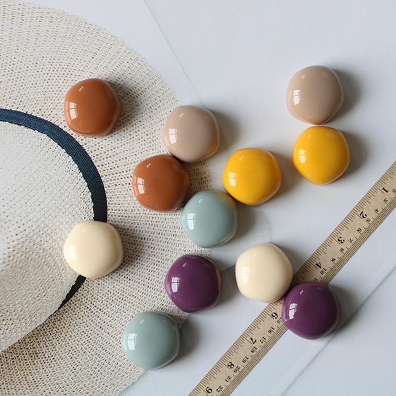 Imanes redondos para refrigerador, pegatinas pequeñas de 15mm, imán de Color para refrigerador, de recuerdo, decoración del hogar, 10 piezas: 10 PCS Random