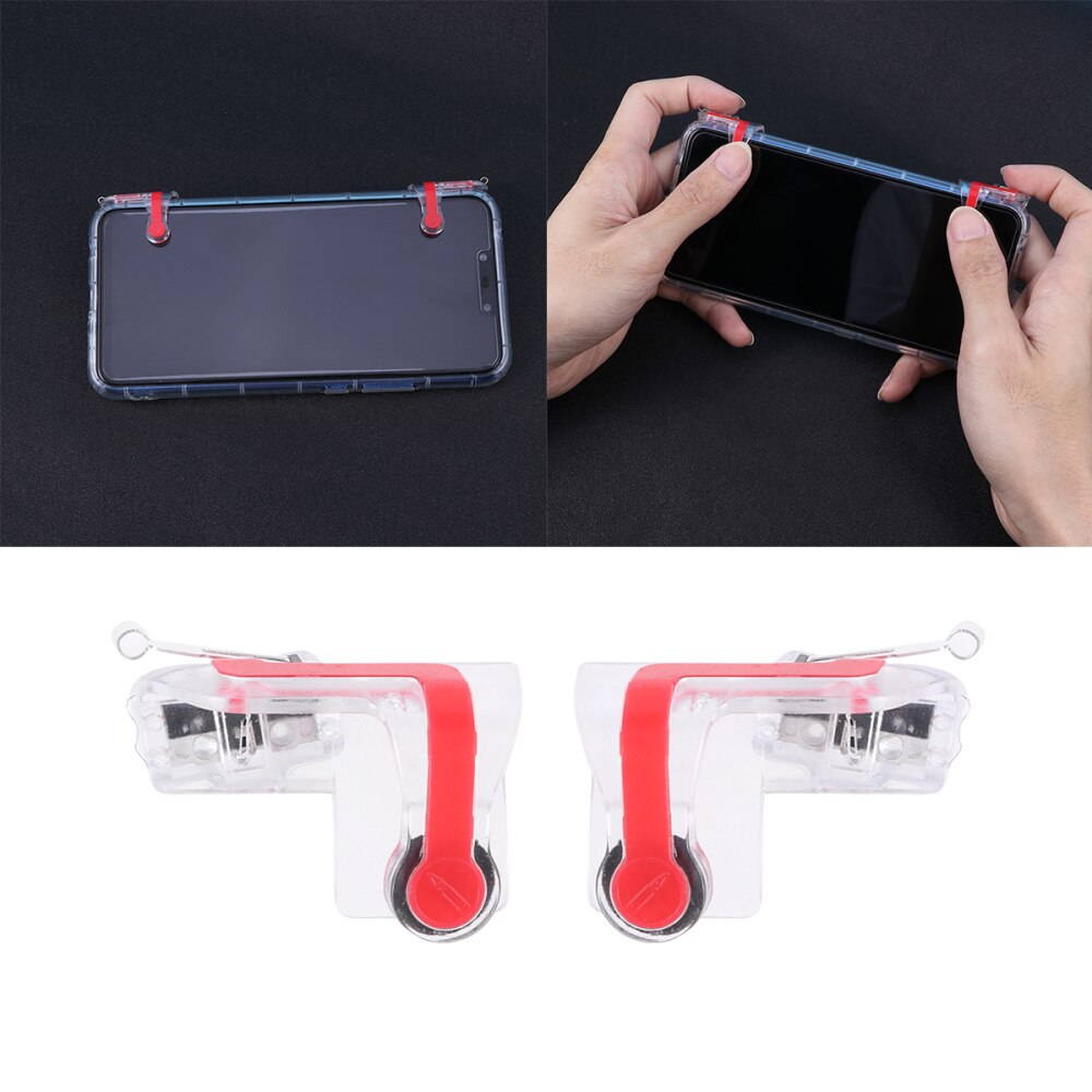 1 Pair Mobile Game Controller Game Buttons Sensitive Fire Buttons Aim Key Joystick Shooter Shooting Button Shortcut