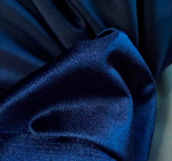 Tissus soyeux en velours doux de 50x150cm, pour vêtements de luxe, rideau Textile de maison: 4 navy