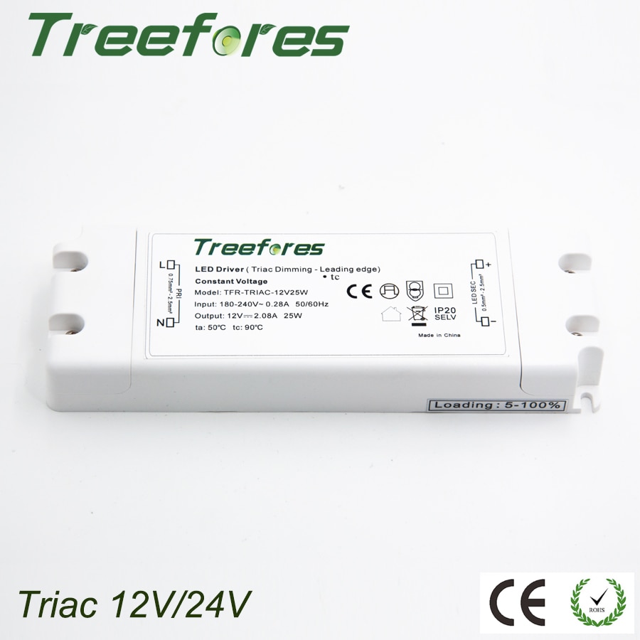 Triac 8W 15W 25W 50W 75W Dimmbare Led-treiber Adapter AC 110V 220V 230V 240V ZU DC 12V 24V Netzteil Transformator Regler