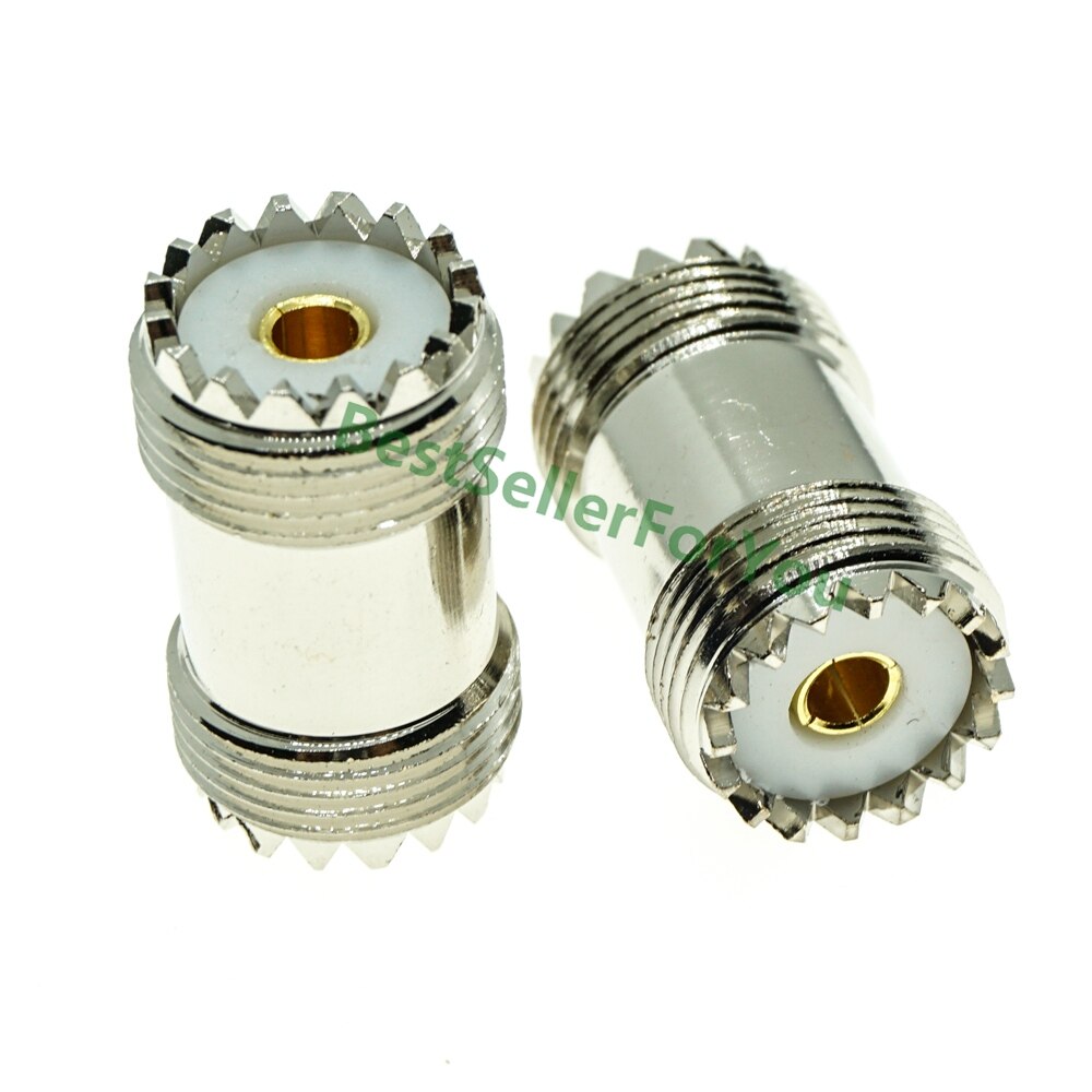 UHF Male Female To UHF Male Female PL259 TO SO239 RIGHT ANGLE 3 WAY RF Adapter Connector: UHF-KK SHORT