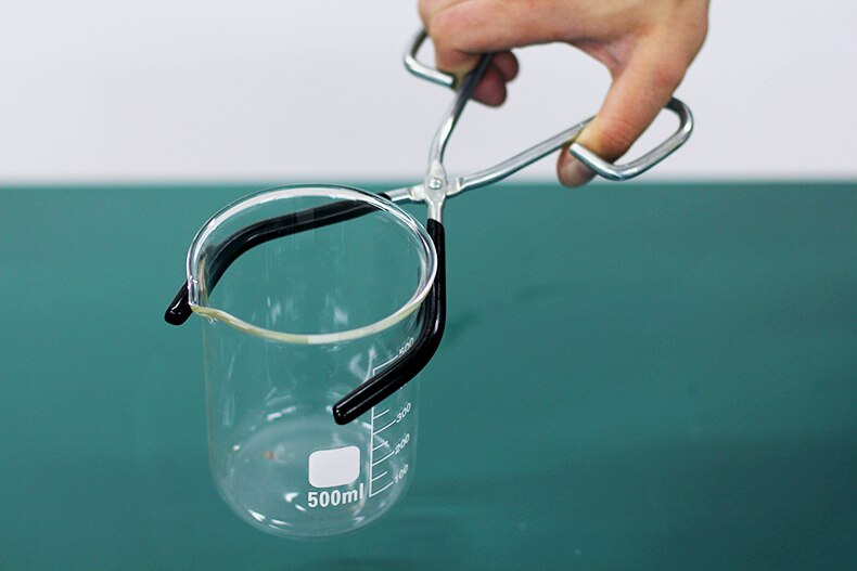 Pinza de vaso de hierro galvanizado, alicates de laboratorio químico, equipo de experimentos, instrumento de enseñanza escolar