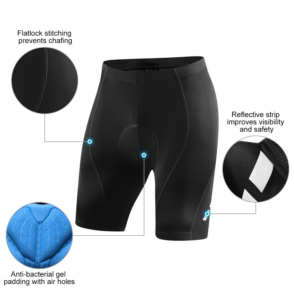 Pantaloncini da ciclismo imbottiti in Gel 3D da uomo pantaloncini da compressione per bici da MTB traspiranti ad asciugatura rapida