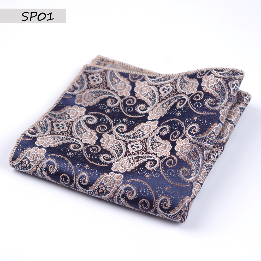 Robe de mariage avec imprimé mouchoir de poche pour homme, accessoire de Collocation, nouveauté, 23x23cm