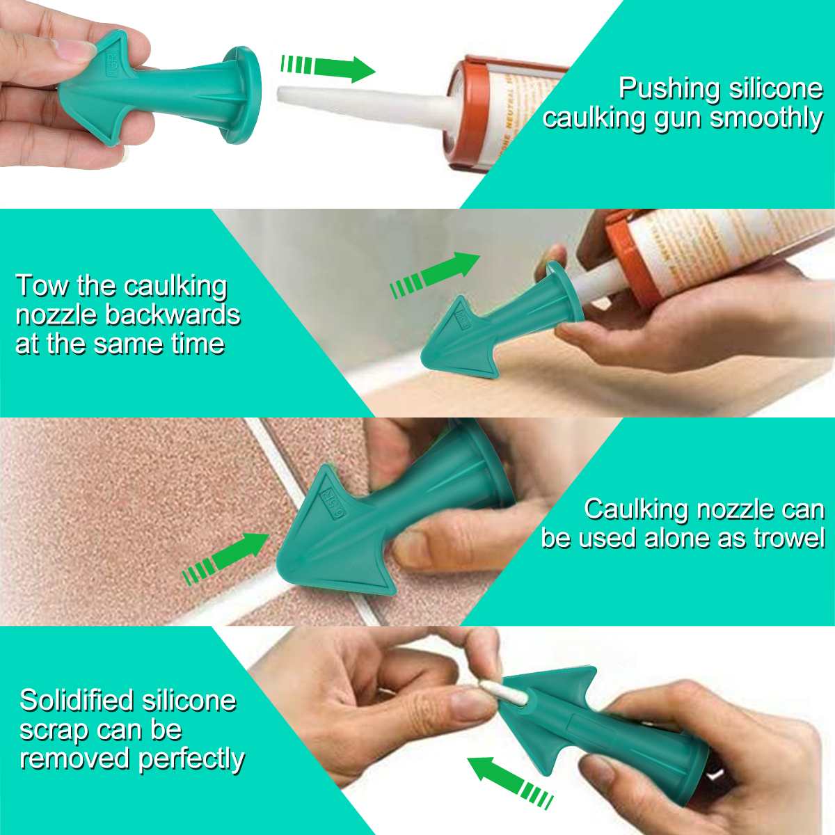 13PCS Silicone Remover Sealant Smooth Scraper Caulk Finisher Grout Kit Tools Floor Mould Removal Hand Tools Set Accessories