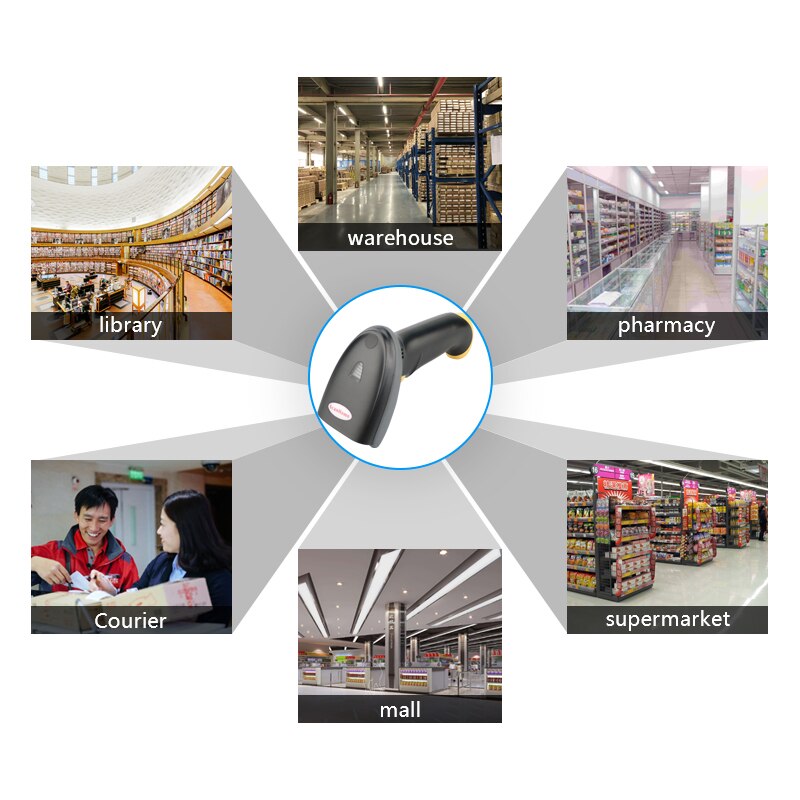 ScanHome Barcode Scanner 1D/2D USB RS232 QR Code Barcode Reader PDF417 Datametrix Code Scanner ST-2200