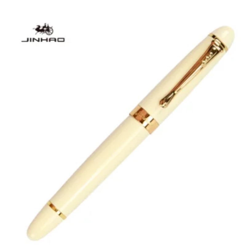 IRAURITA Fountain Pen Jinhao 450 Metal Ink Pens Caneta Tinteiro Pluma Fuente Office Black