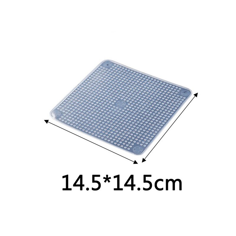 Food Grade Silicone Wrap Food Fresh Keeping Saran Lid High Stretch Seal Vacuum Container Cover Storage Lids Kitchen Tool #1#1: transparent 14.5cm