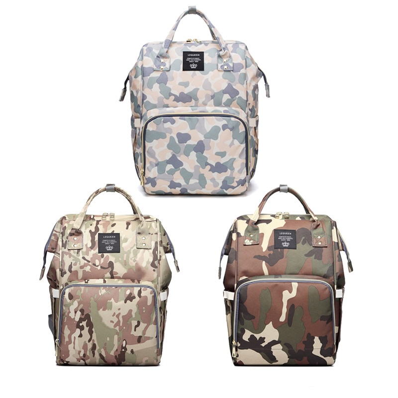 Camouflage Sacchetto Del Pannolino Del Bambino Mummia Maternità Sacchetto per il Bambino Pannolino Borse di Grande Capacità Degli Uomini Stampati Sacchetti di Cura Del Bambino di Cura