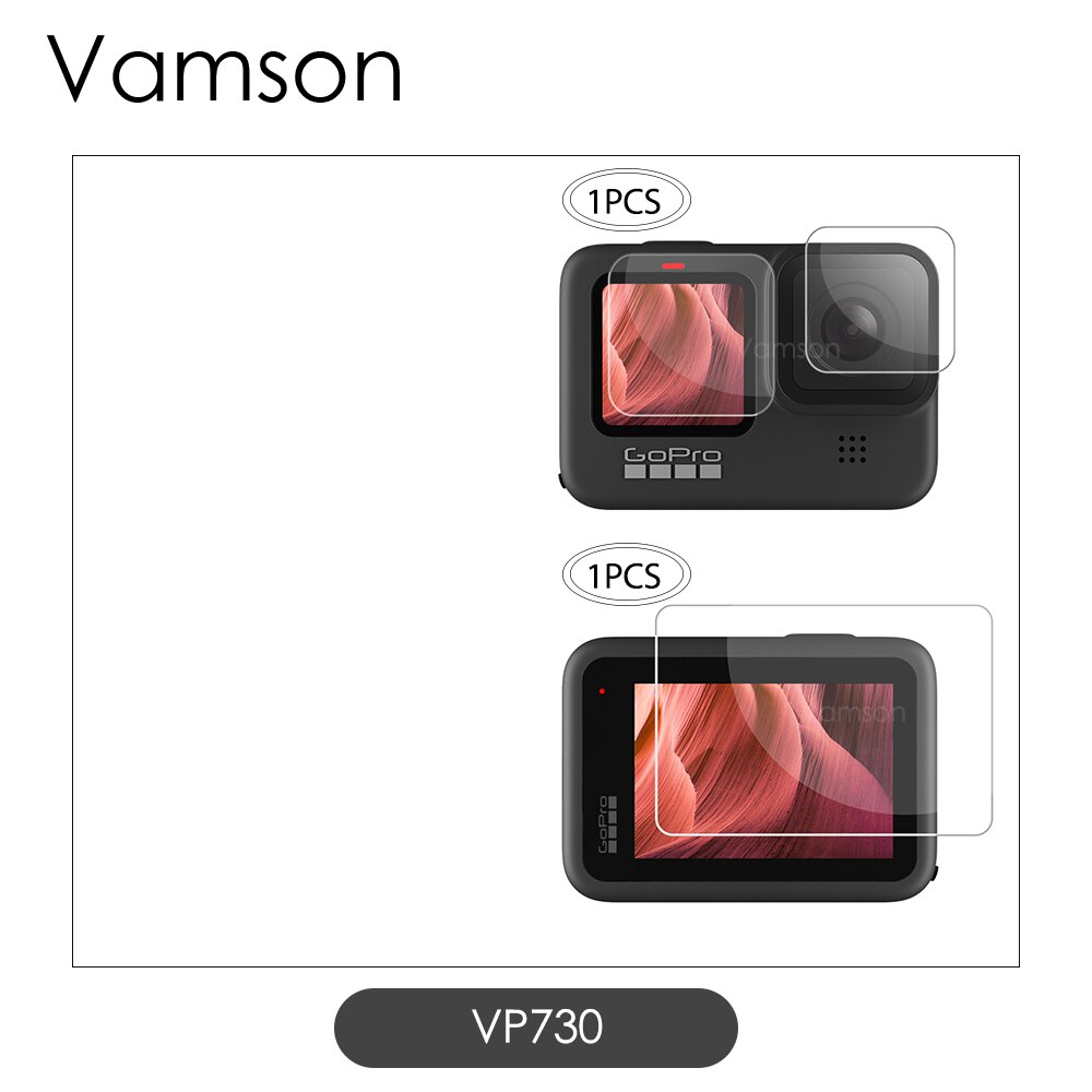 Vamson for GoPro Hero9 Black Frame Case Border Protective Cover Housing Case Mount for GoPro Hero 10 9 Lens Protection Accessory: VP730