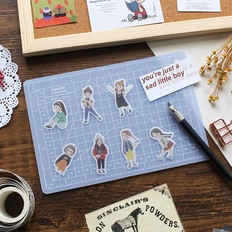 A3 A4 A5 Translucent Cutting Mats Pvc Grid Lines Self Healing Cutting Board Tool Fabric Leather Paper Craft DIY Tools Plate Pad