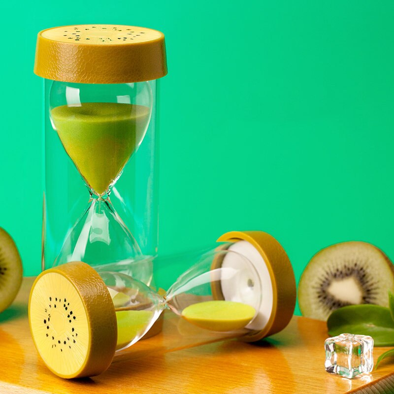 1/5/15/20/30 Minuten Fruit Zandloper Zand Timer Nordic Home Decor Kinderen Ornamenten Creatieve Gaven keuken Zand Klok: Hourglass / 1 min