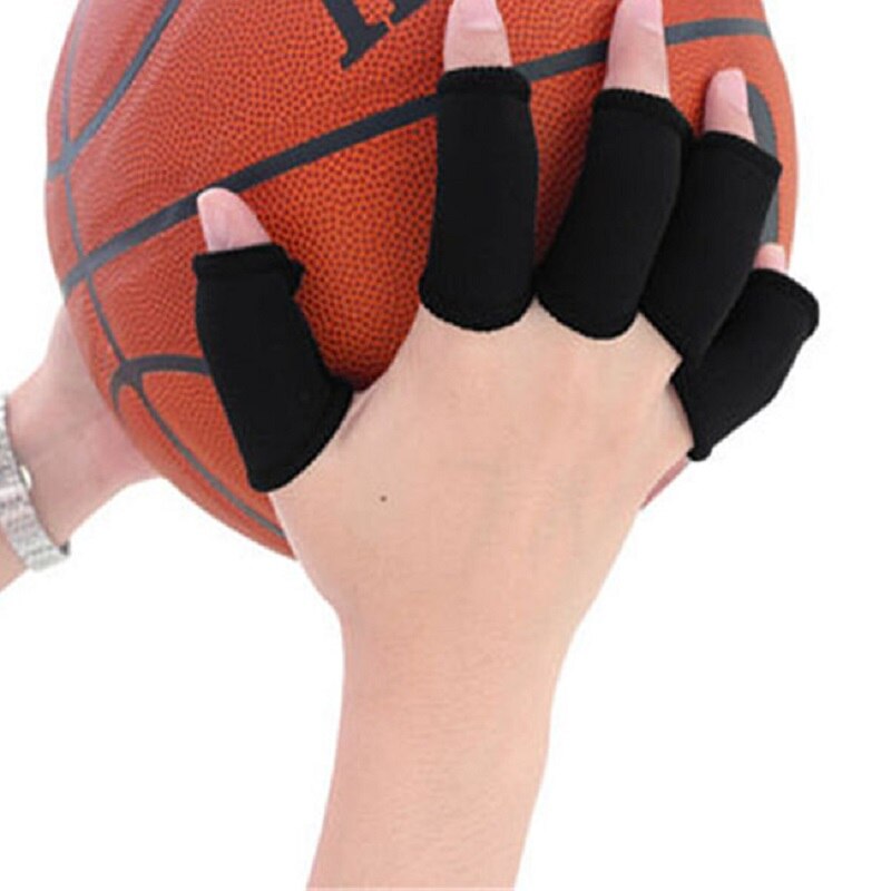 Sport Finger Skena Skydd - 10 st - Elastisk Stödskydd för Finger - Skydd för Basket Volleyboll