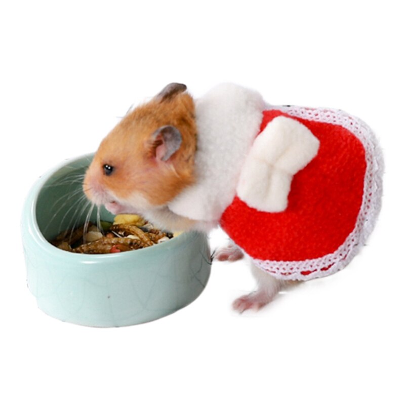 2Pcs Cute Small Animal Clothes Cotton Skin Friendly Hamster Dress Hamster Squirrel Guinea Pig Clothes Pet Accessories