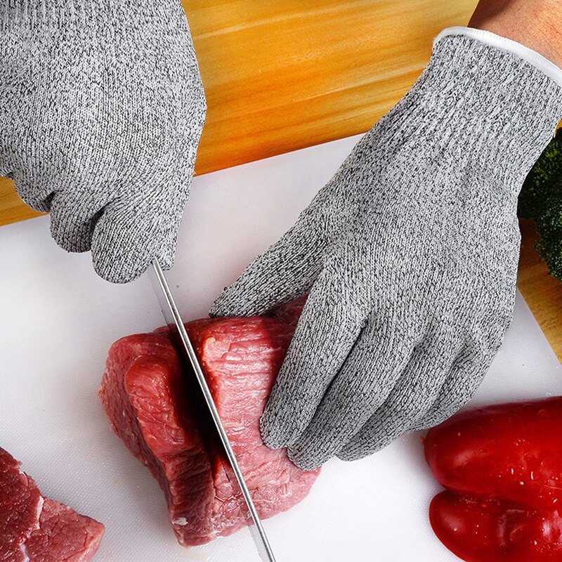 Level 5 Cut Proof Stab Resistant Wire Metal Glove Kitchen Butcher Cuts Gloves Gardening Safety Gloves Driving Hunting Gloves